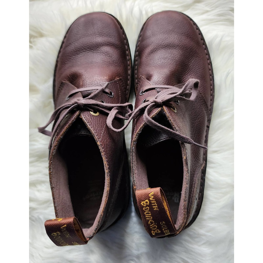 Dr Martens Men's Brown Leather Sussex 3 Eye Chukka Boots